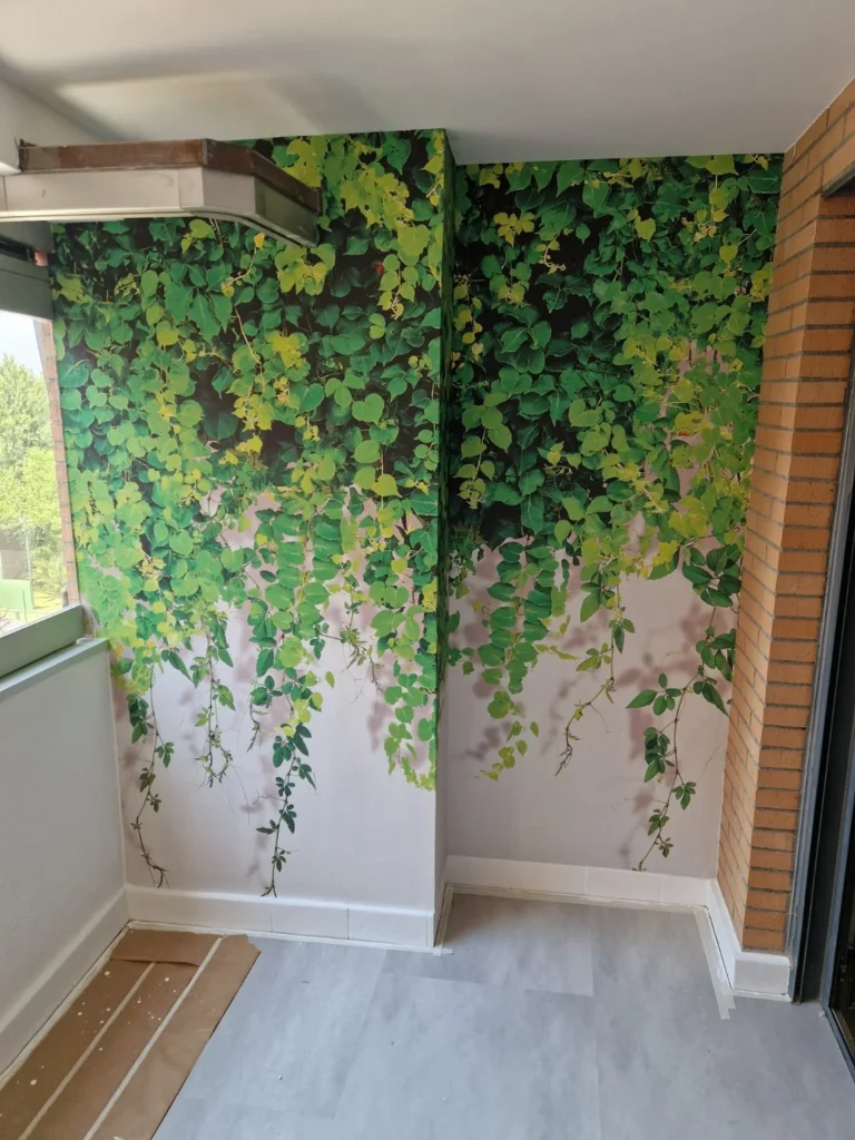 Mural vegetal de gran formato